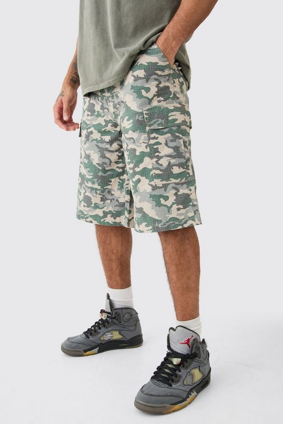 Ripstop Camouflage Jorts