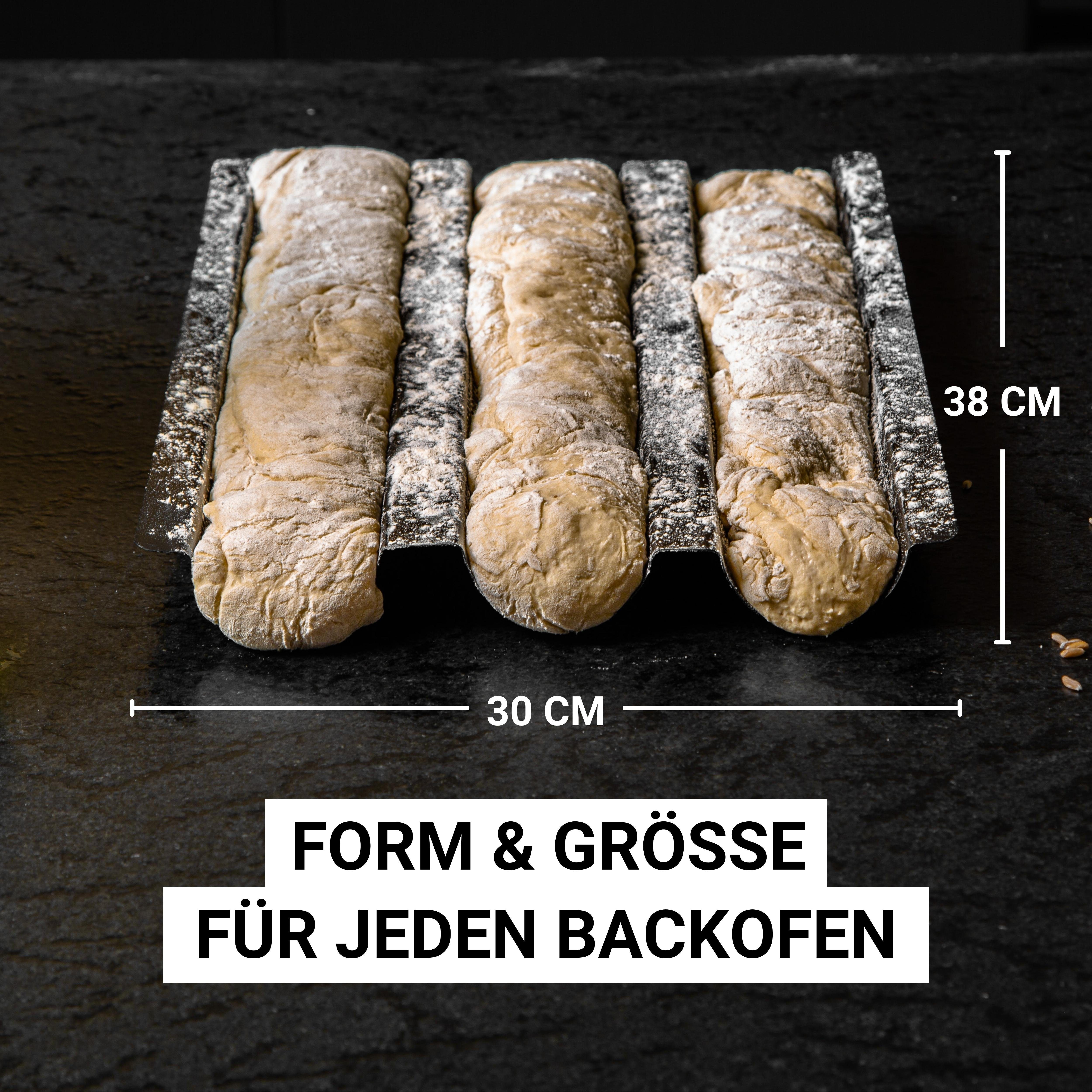 LINFELDT Baguetteblech Premium Baguette Backblech mit Antihaftbeschichtung