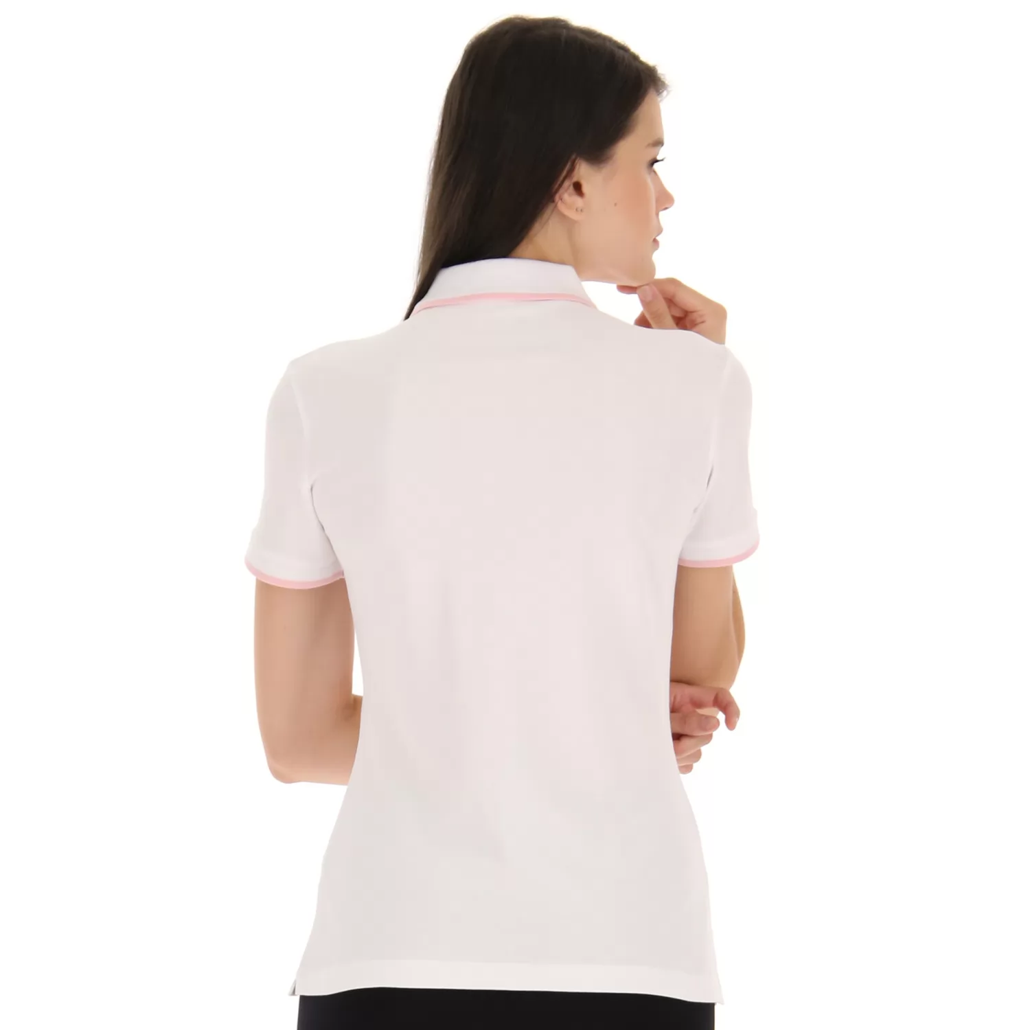 KLASSISK POLO M STC PQ KNALLVIT/KNAPPROSA