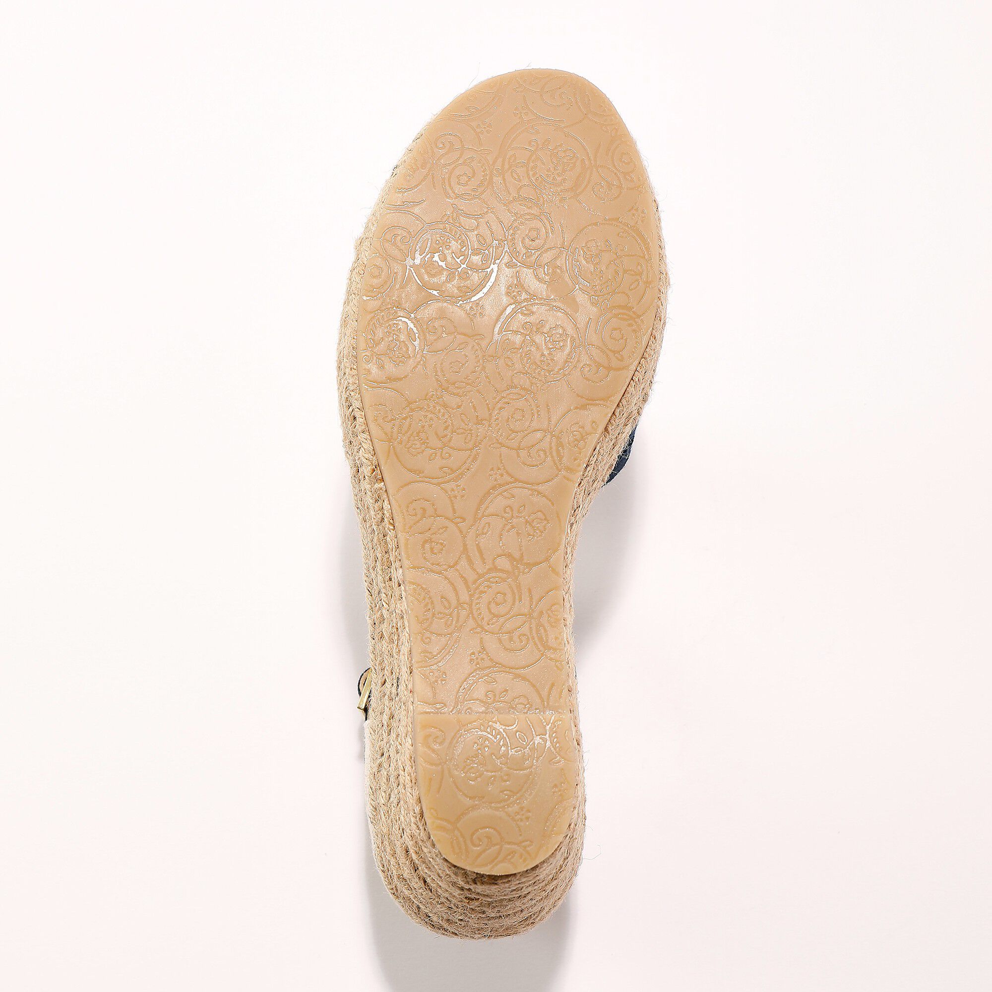 Espadrilles compensées dessus macramé