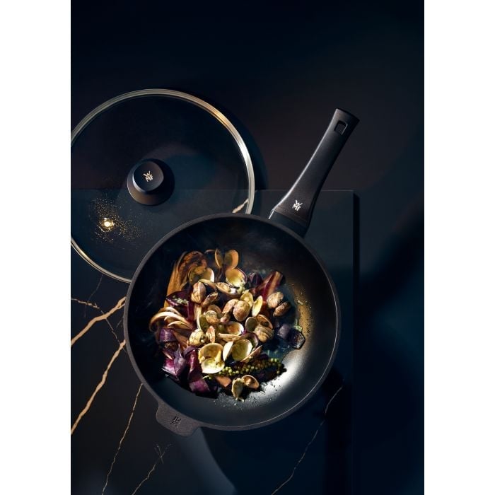 PermaDur Premium Wok mit Glasdeckel, 30 cm
