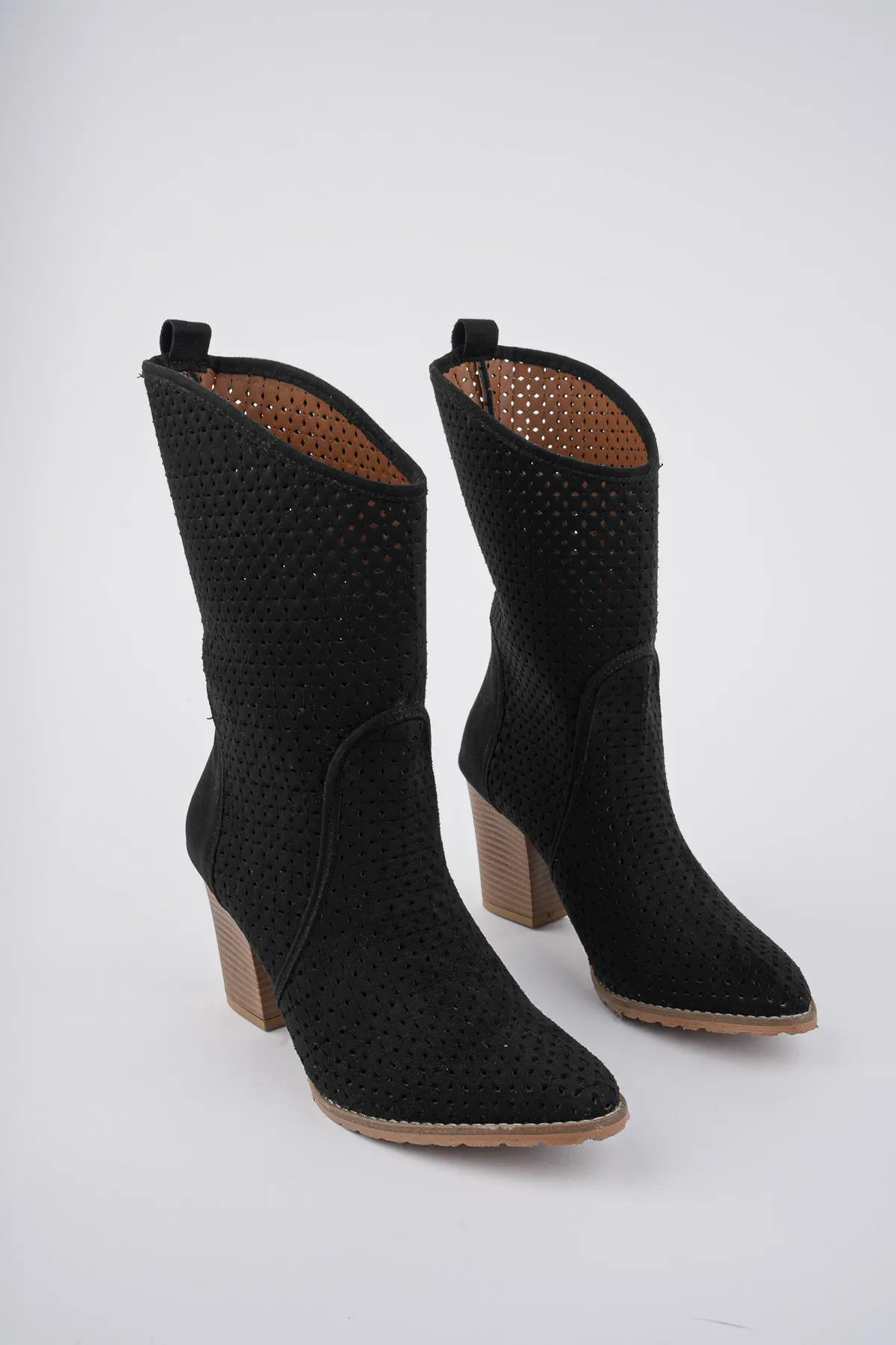 MUGGO  Indiana garantiert lasergeschnittene, stilvolle und bequeme Cowboy-Sommerstiefel für Damen