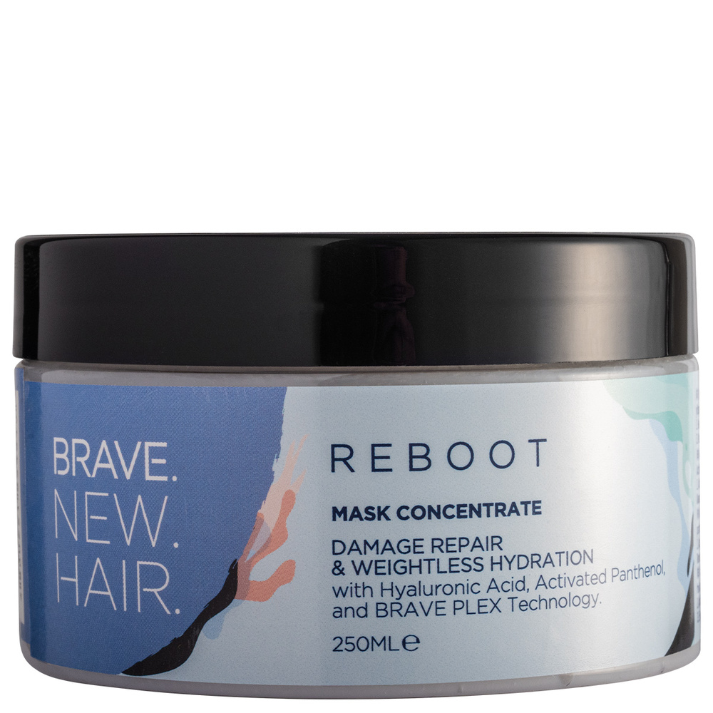 brave new hair Reboot Masque concentré pour cheveux abîmés etsecs