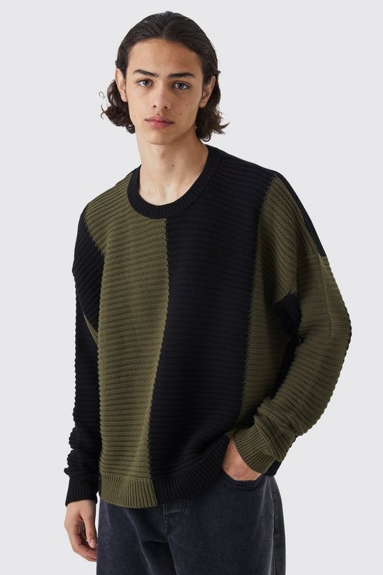 Tall Oversize Colorblock Pullover
