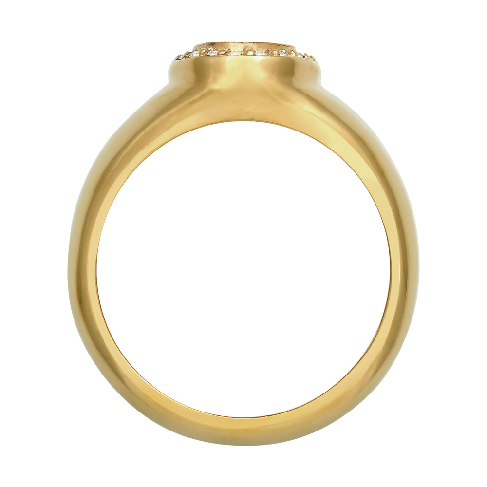 Elli PREMIUM Elli PREMIUM Bague Bague sceau femme élégante avec cristaux en argent sterling 92 Bague