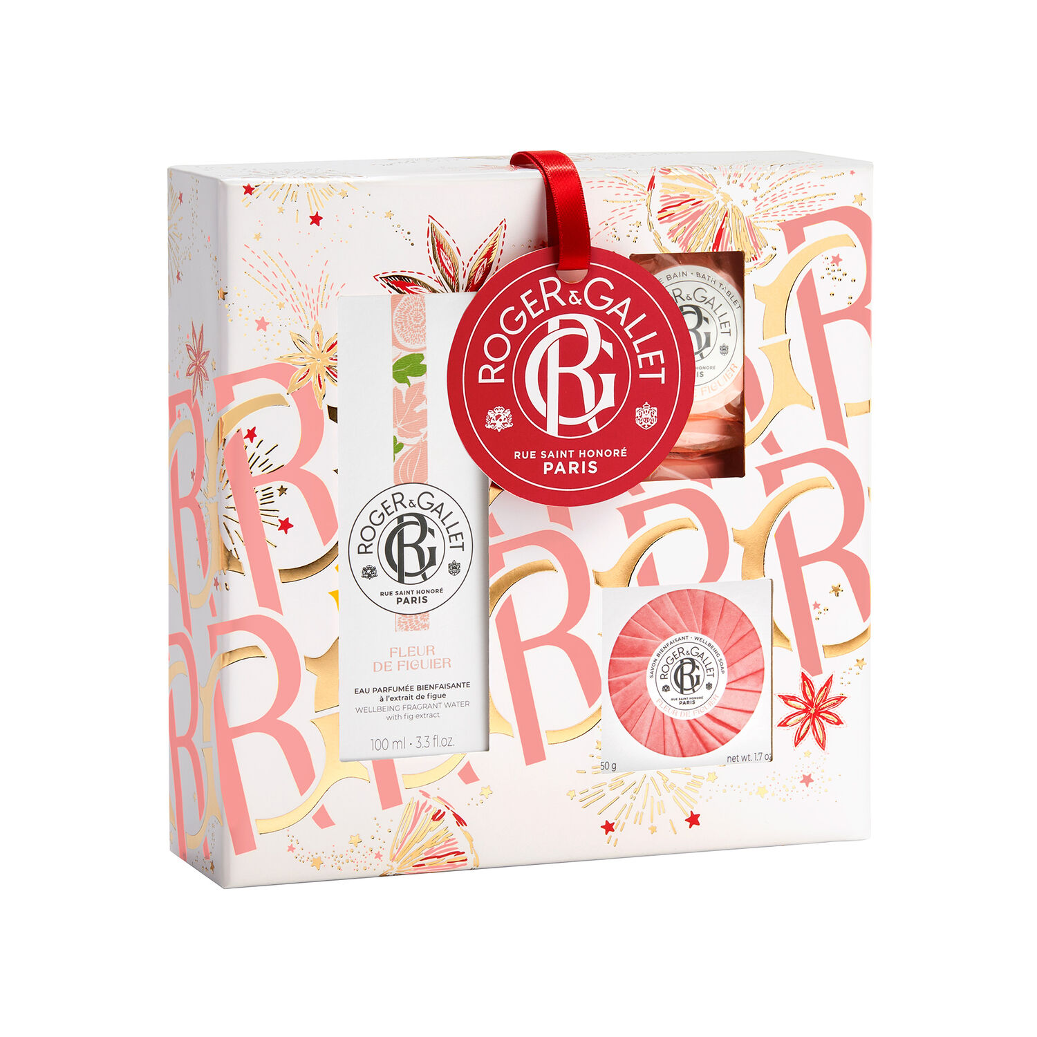 Roger&Gallet Fleur De Figuier Coffret Eau Parfumée Bienfaisante 100 ml + 4 Produits