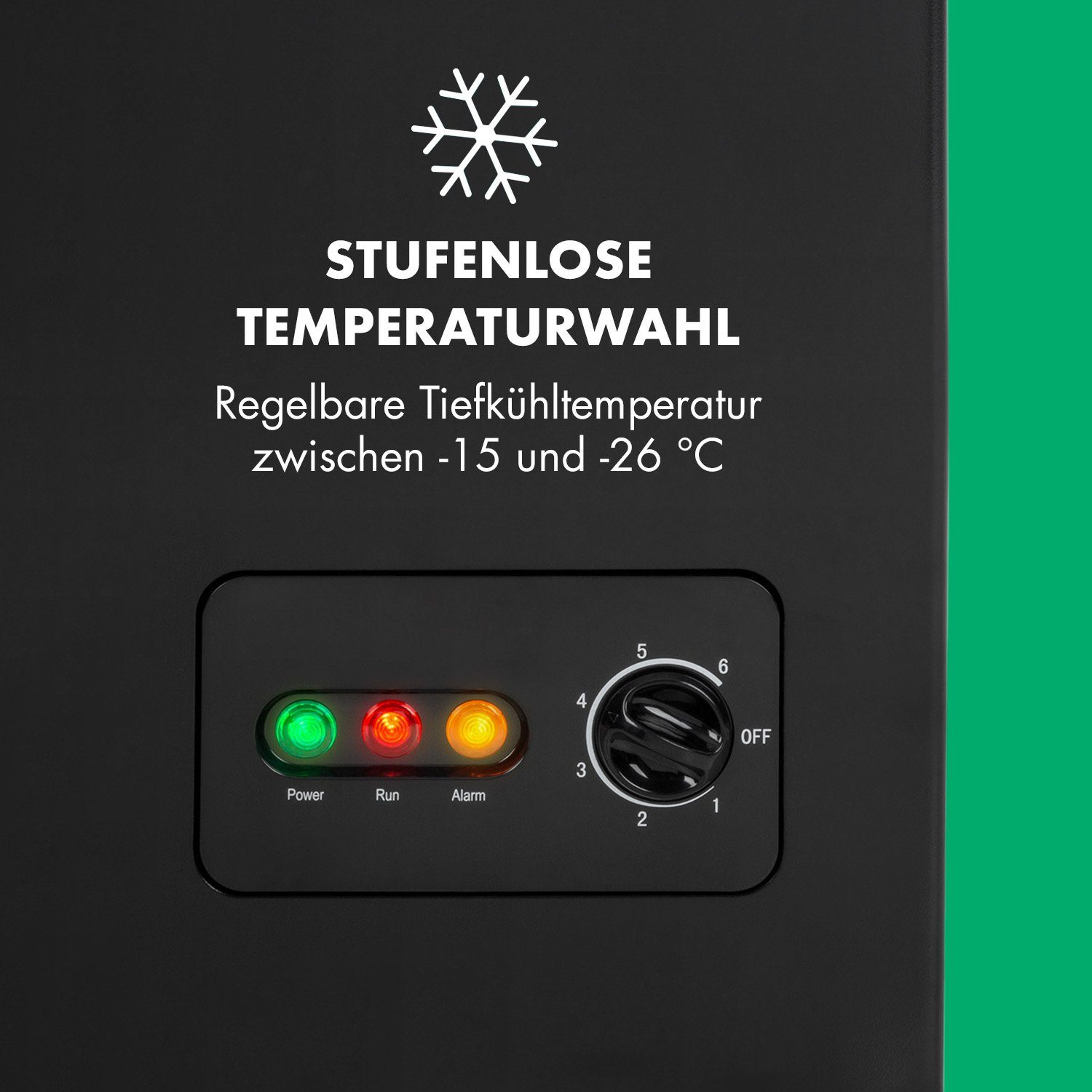 Klarstein Gefrierschrank HEA9-Iceblokk-100 10029353A, 84.5 cm hoch, 54.5 cm breit, Tiefkühlschrank freistehend Gefriertruhe Gefrierschrank groß Kühltruhe