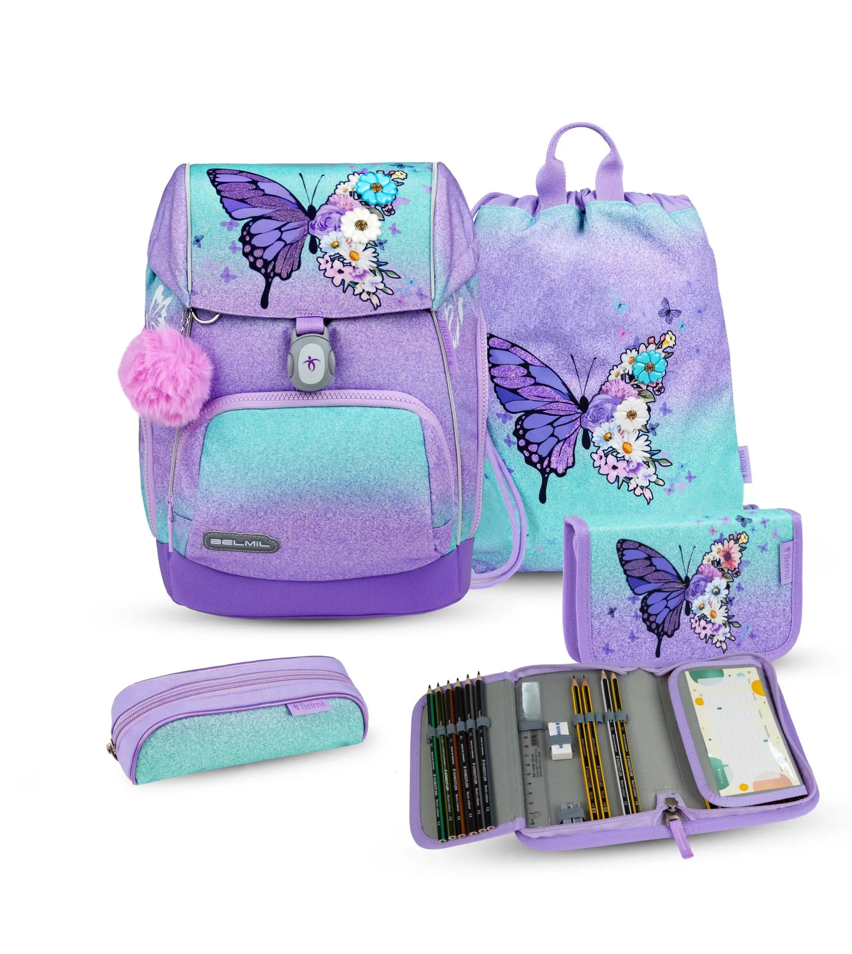 Belmil Premium Comfy Plus Schulra﻿nzen-Set 5-tlg - Serenity