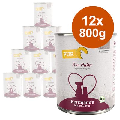 Sparpaket Herrmann´s Bio-Reinfleisch 12 x 800 g