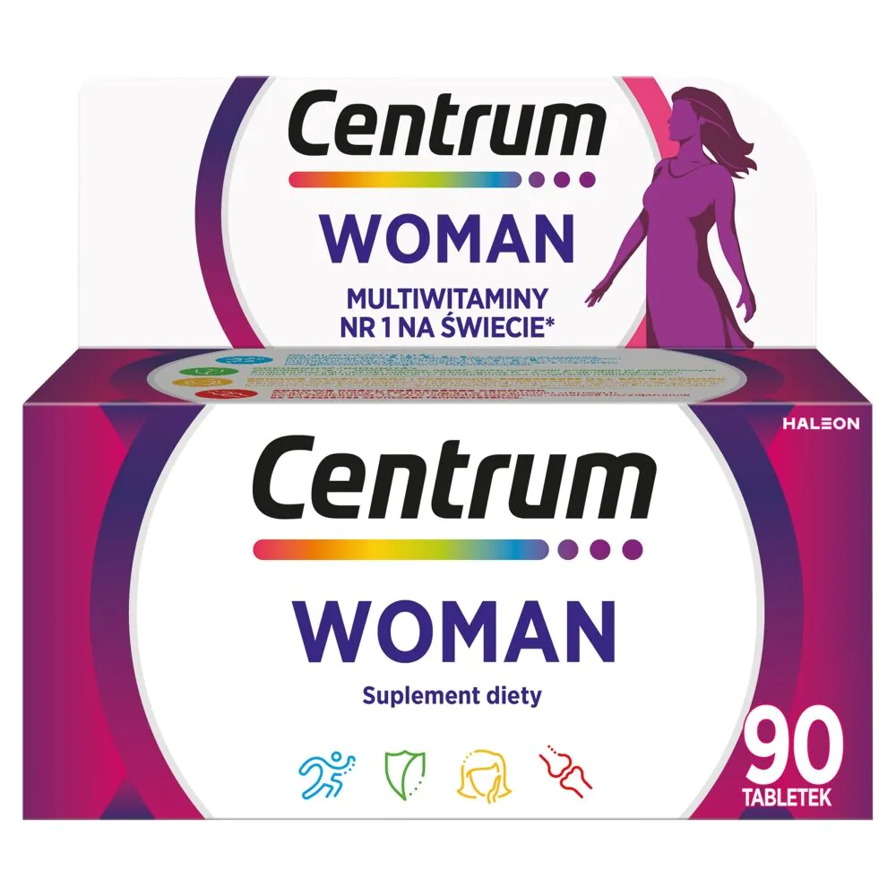 Centrum Woman, vitaminų ir mineralų rinkinys, 90 tablečių