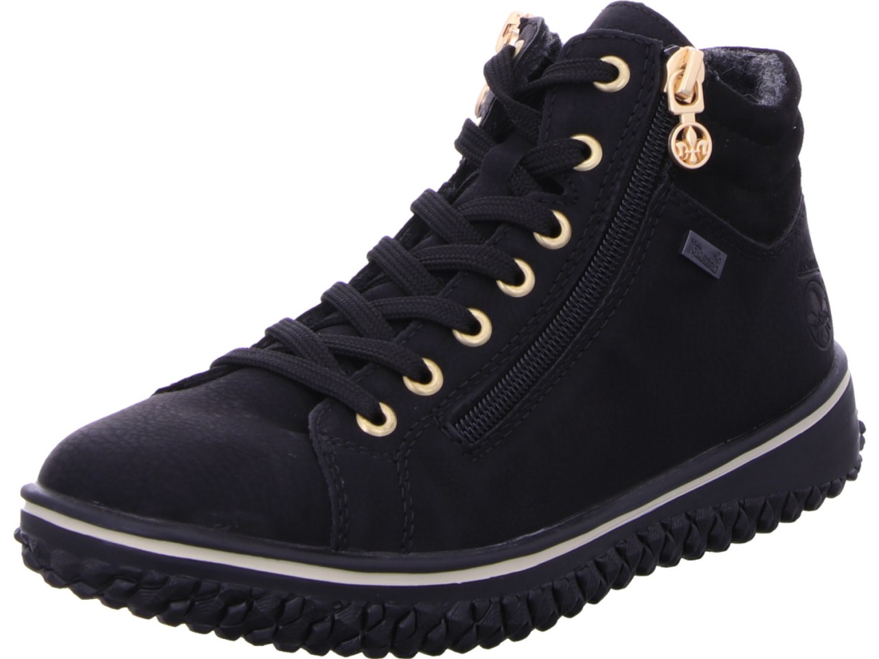 RIEKER Komfort Sandalen schwarz