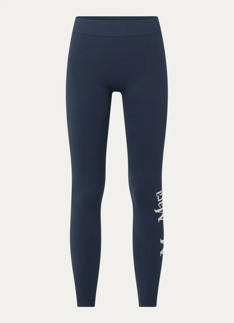 MaxMara Basilea high waist leggings with knitted-in logo
