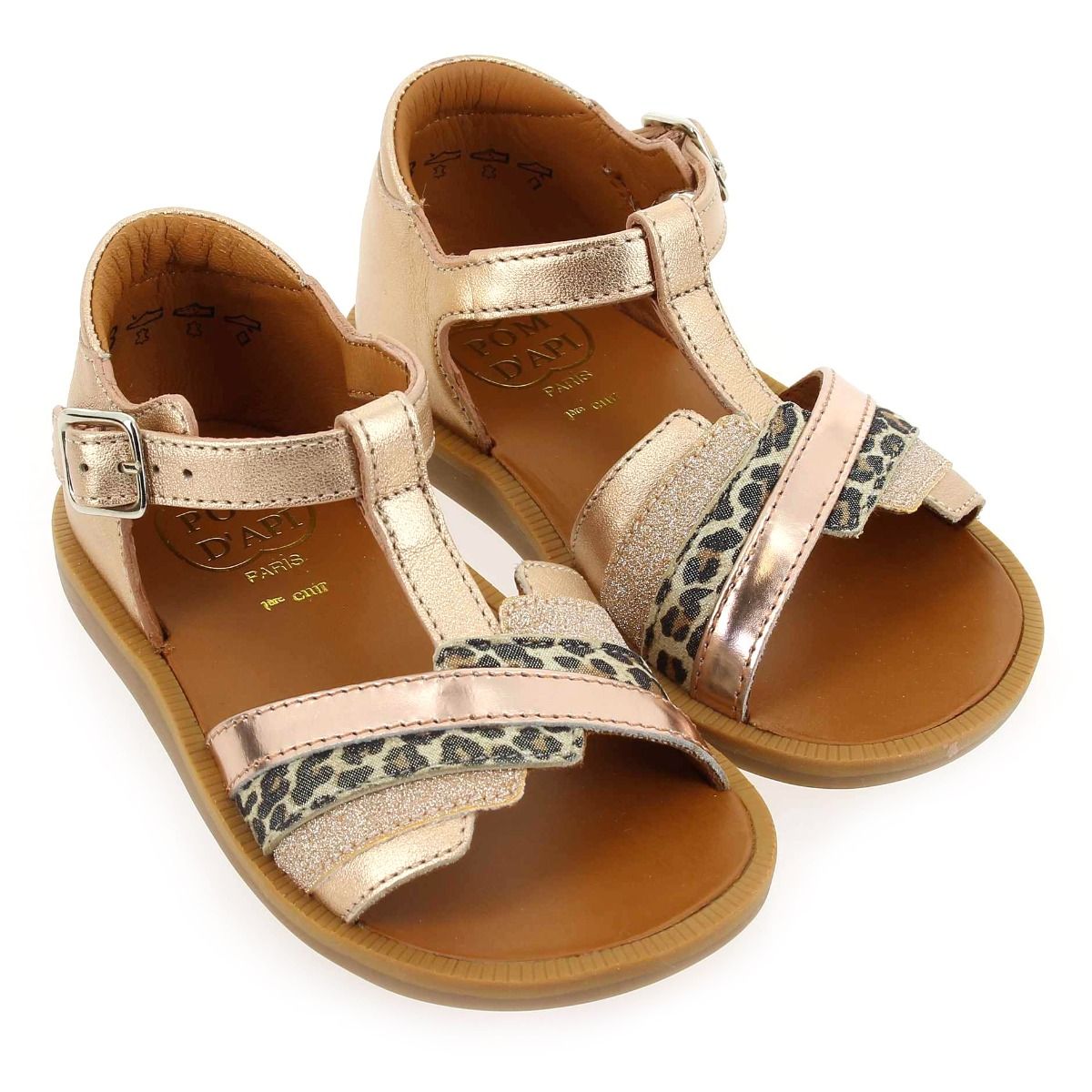 Pom d'api  POPPY SLIDE - Rose Multi
