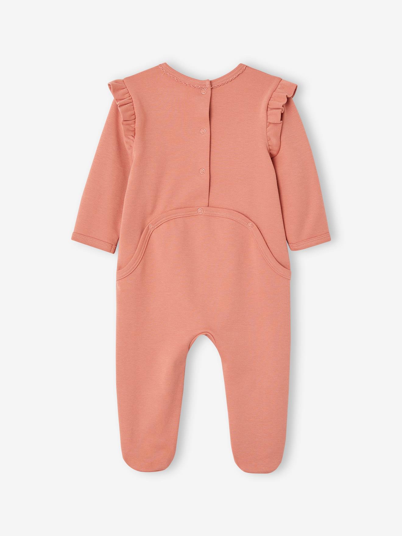 Vertbaudet 2er-Pack Baby Jersey-Strampler Oeko-Tex - altrosa