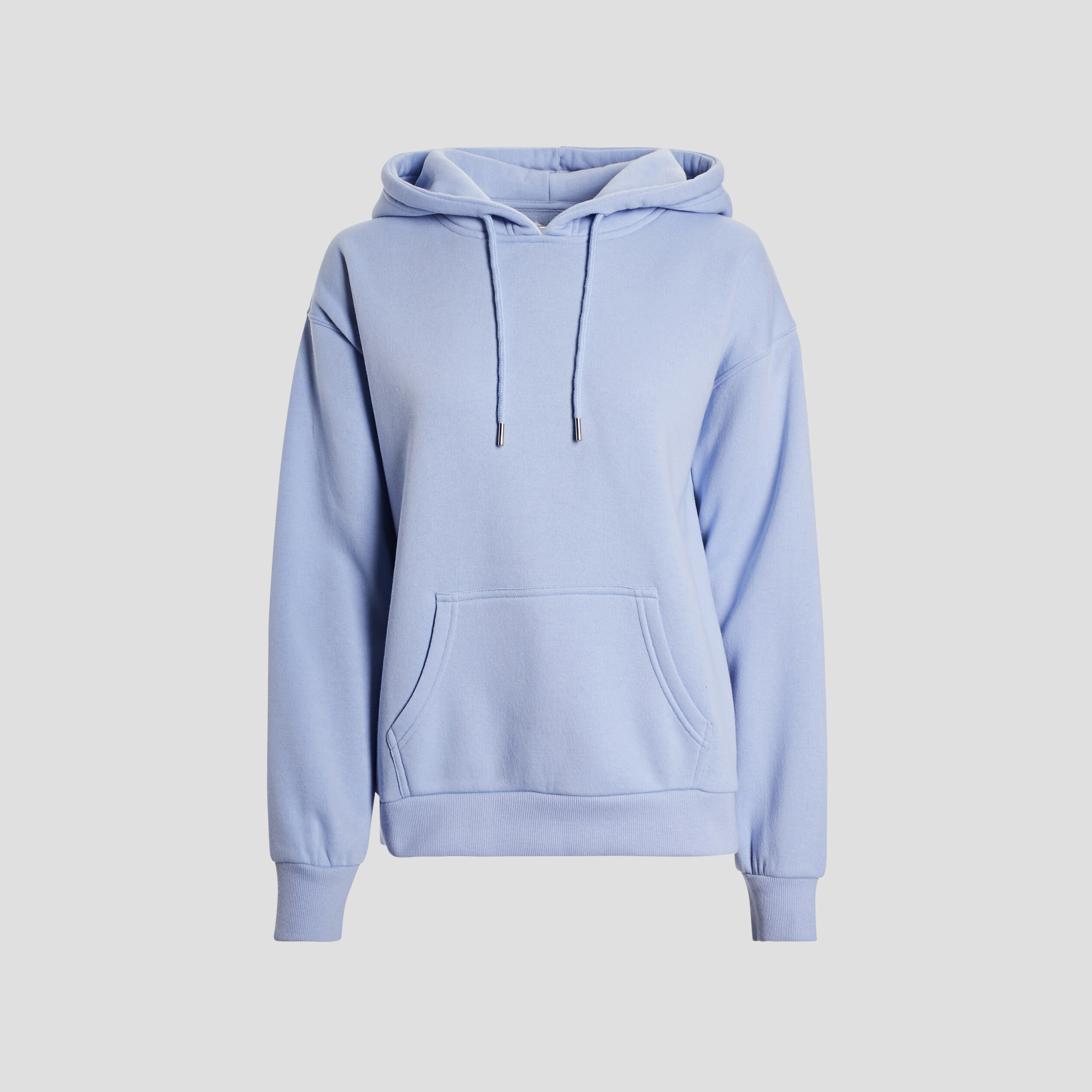 Sweat molleton à capuche hoodie bleu pastel femme | La Halle