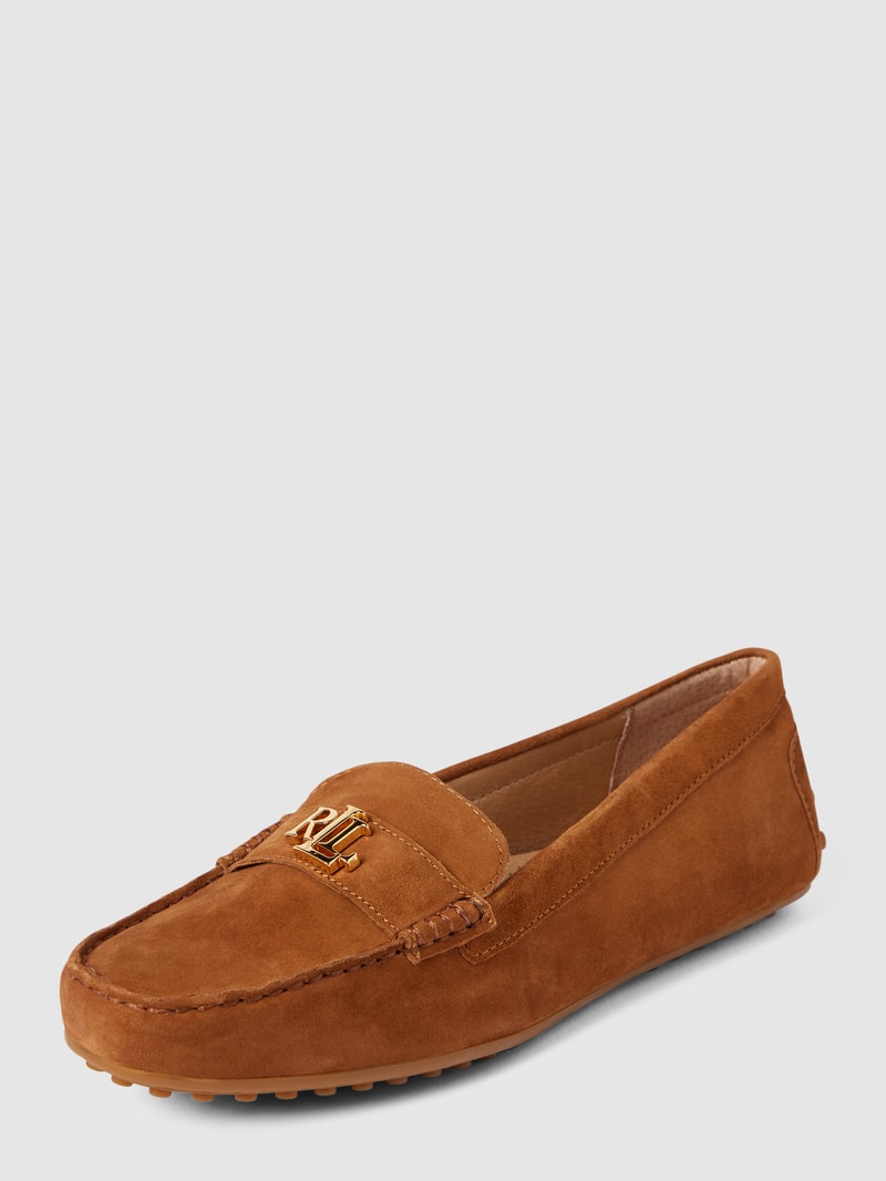 Penny-Loafer aus Leder mit Label-Detail Modell 'BARNSBURY' in camel