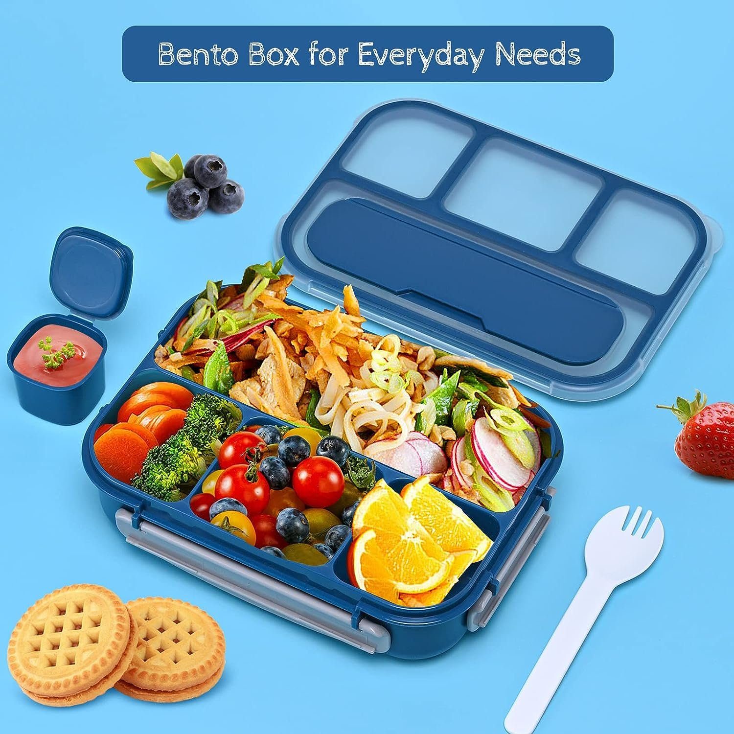 autolock Lunchbox Bento Box, Auslaufsicher Bento Box,Lunchbox für Arbeit Büro und Schule