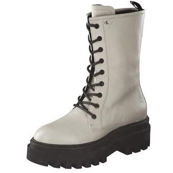 Calvin Klein Chunky Combat Boots in weiß