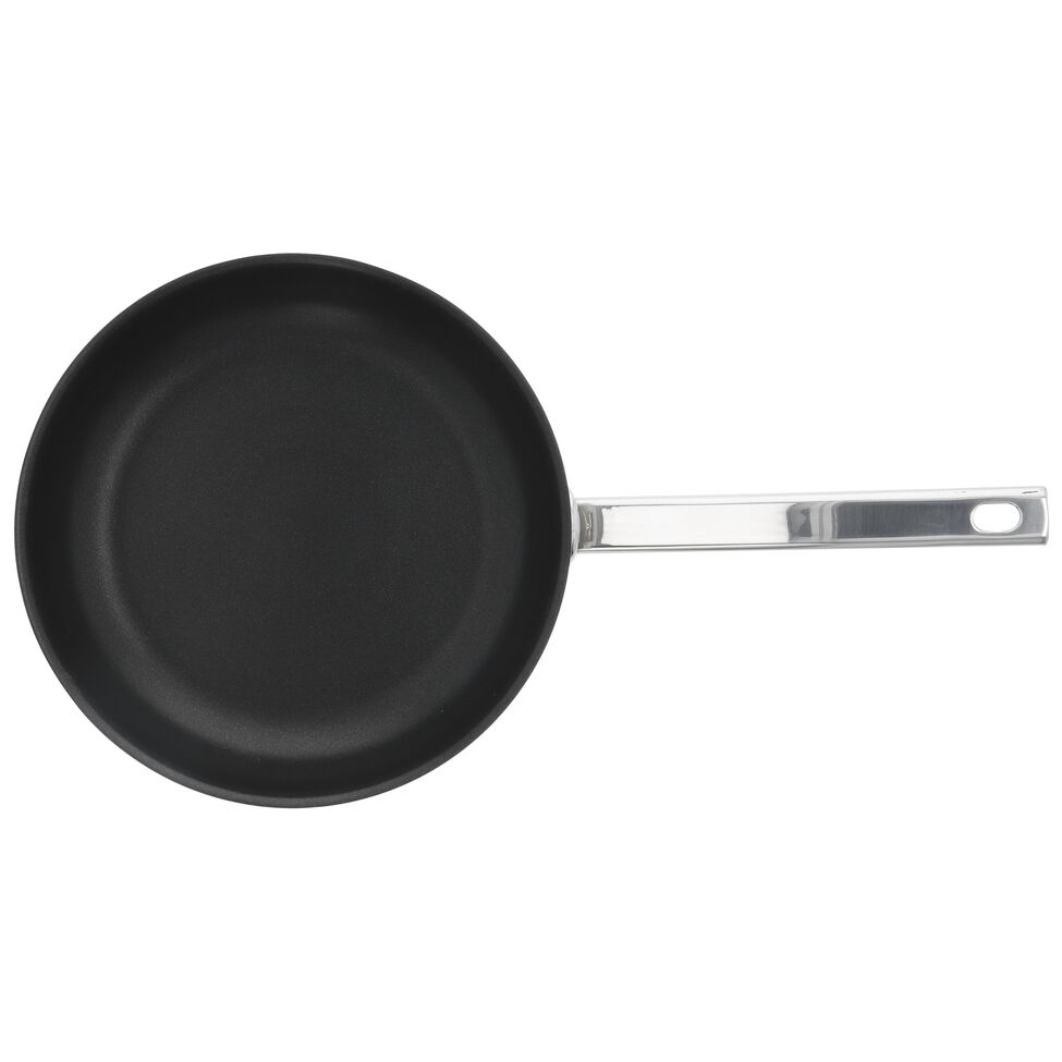 Bratpfanne 24 cm, 18/10 Edelstahl, Silber-Schwarz