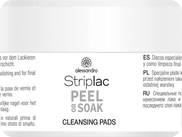 Alessandro Striplac Peel or Soak Reinigungspads Nagelreiniger
