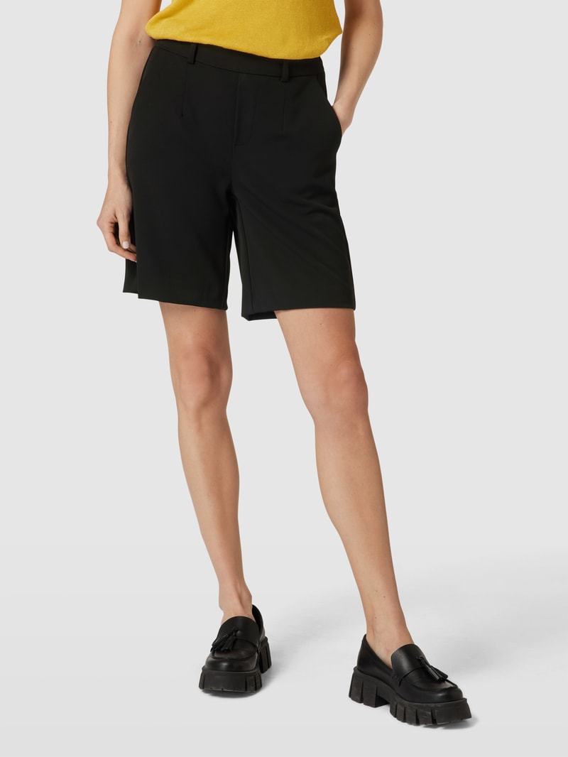 Shorts mit seitlichen Eingrifftaschen Modell 'Lisa' in schwarz