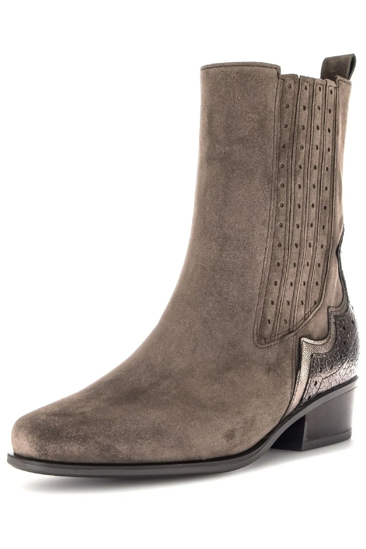 GABOR  Stiefelette - Braun - Blockabsatz
