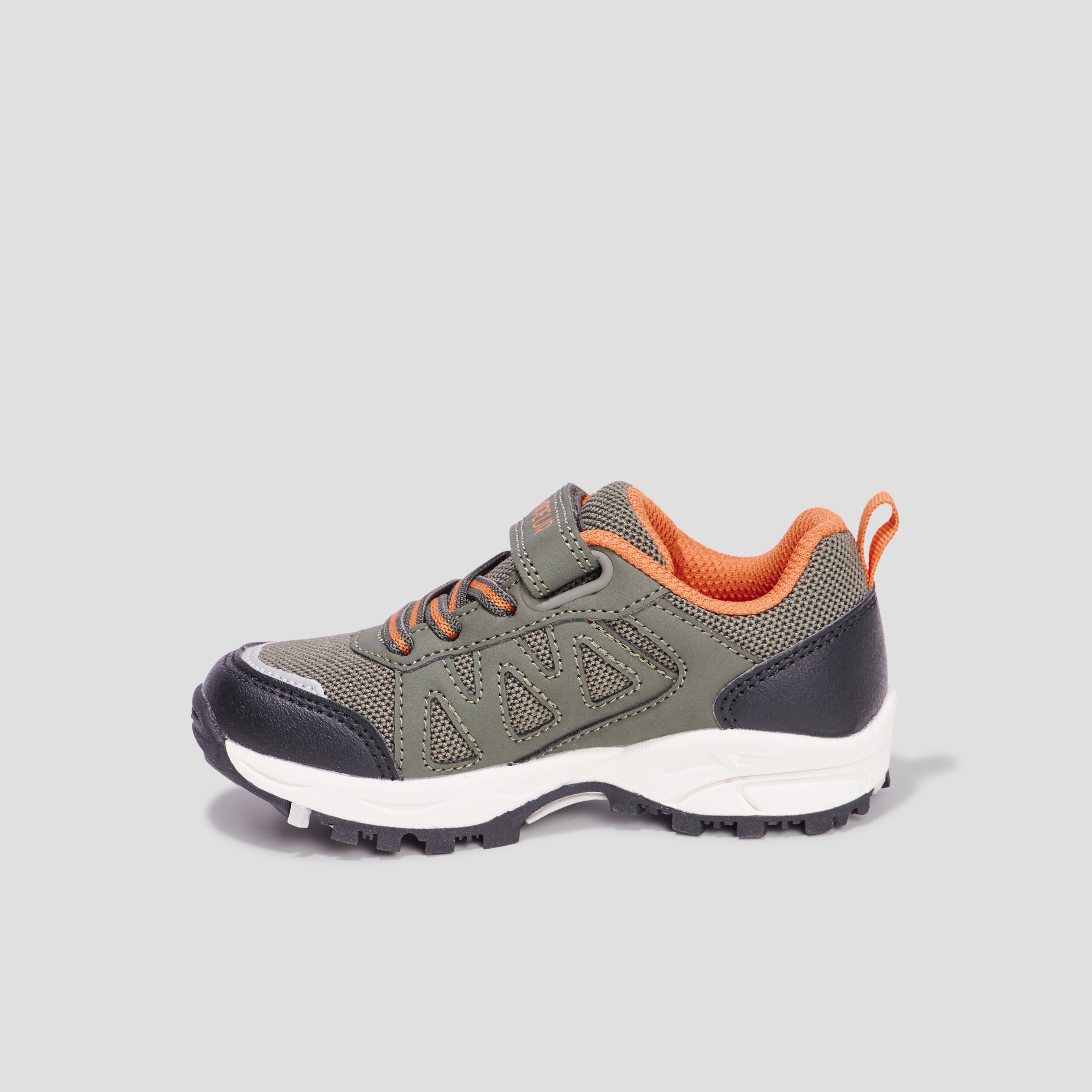 Backetsrunning à scratchs Trappeur Rapen vert kaki garçon | La Halle