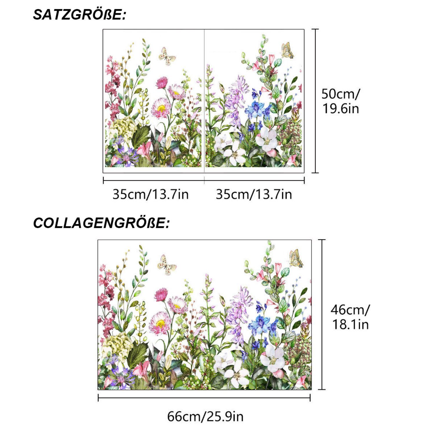 Fensterfolie Blüte Reben Pflanze Wandtattoo Wandsticker, Abnehmbare Blumenmuster, Devenirriche