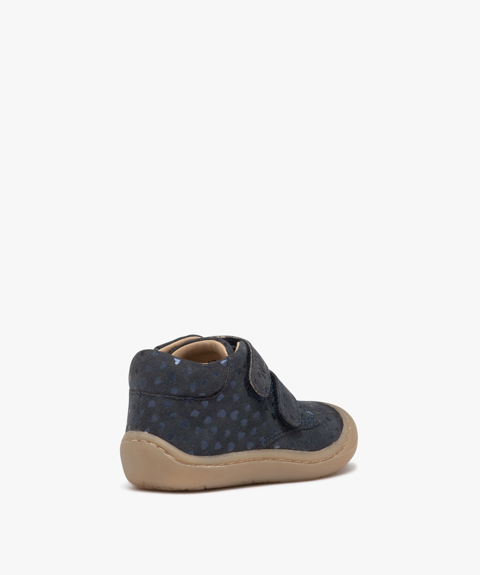 Chaussures premiers pas bébé fille unies avec double scrat... marine | GEMO