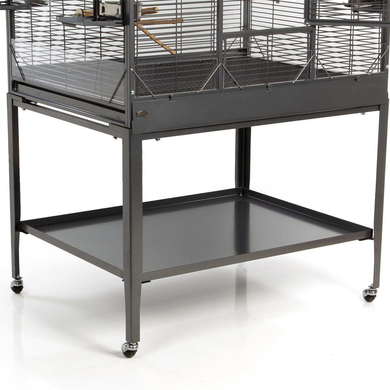 Montana Cages Vogelkäfig Madeira III - Antik, Sittichkäfig, Käfig, Voliere für Sittiche waagerechte Verdrahtung & Anflugklappe