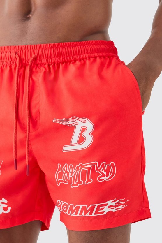 Mittellange Badehose