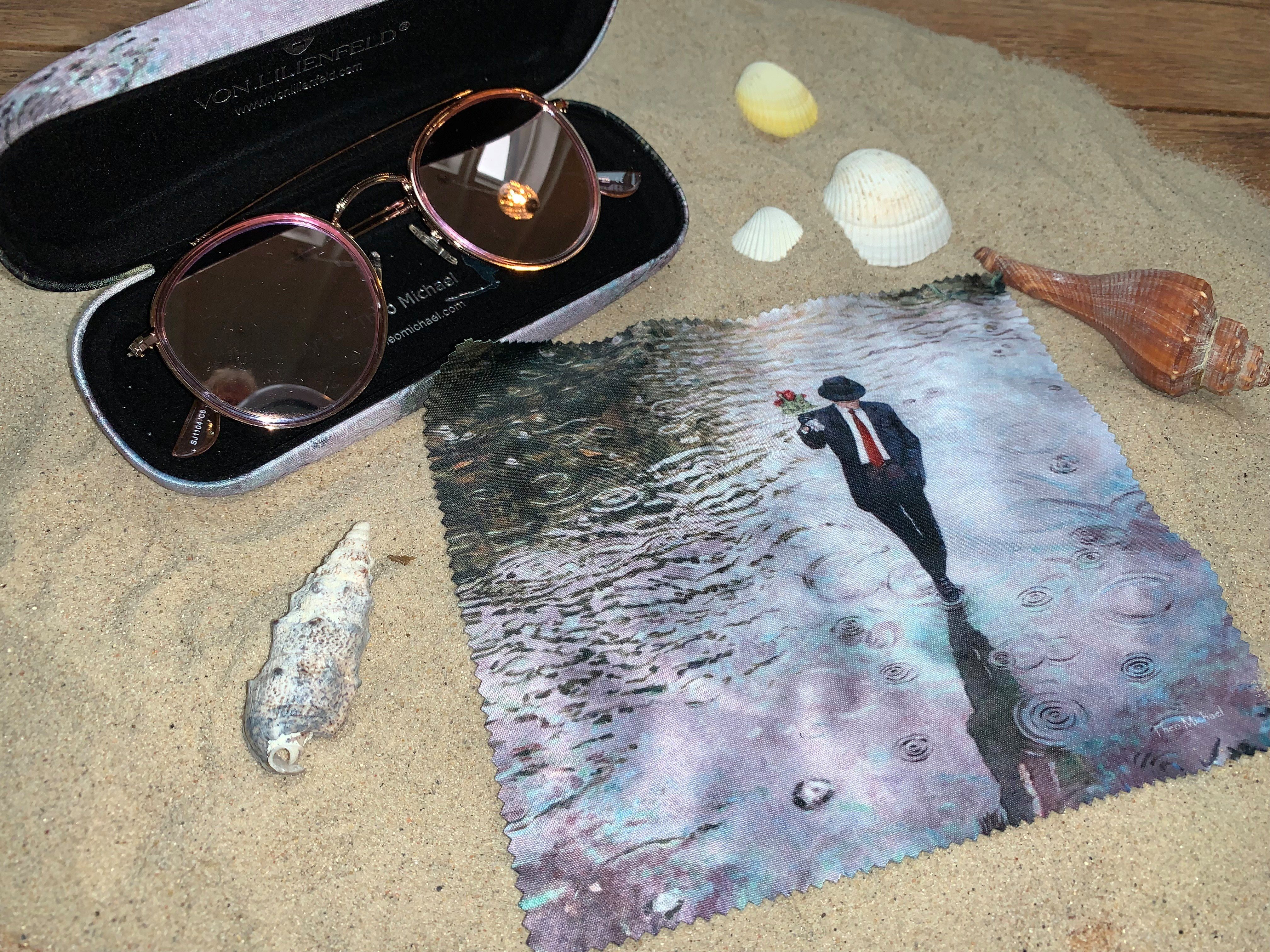 von Lilienfeld Brillenetui Brillenetui Theo Michael: Romance Kunst Motiv Brillenbox, stabiles mit Mikrofaser bezogenes Hardcase