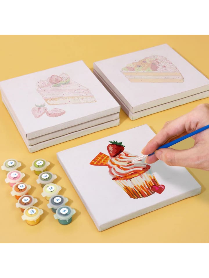 ARTNANAS Mini Malen nach Zahlen 4er/6er Set-