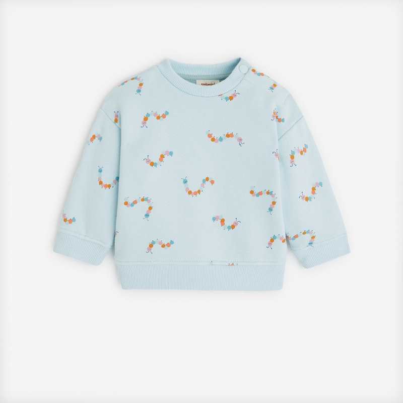 Sweat bébé mixte bleu clair à imprimés Catimini