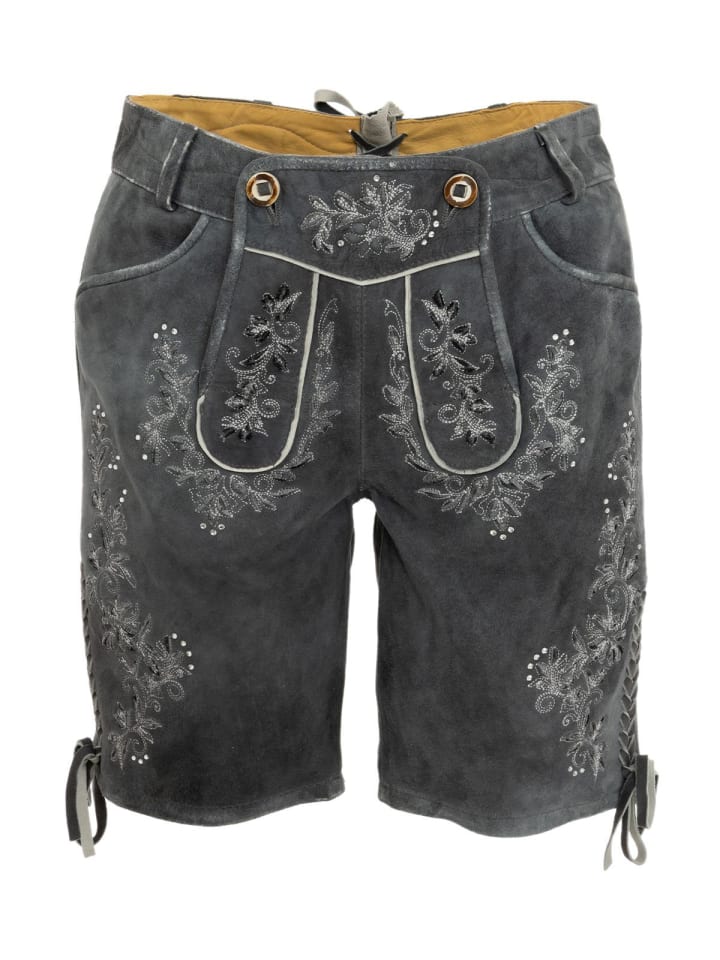 KRÜGER Lederhose 231167-000-0044 in grau günstig kaufen