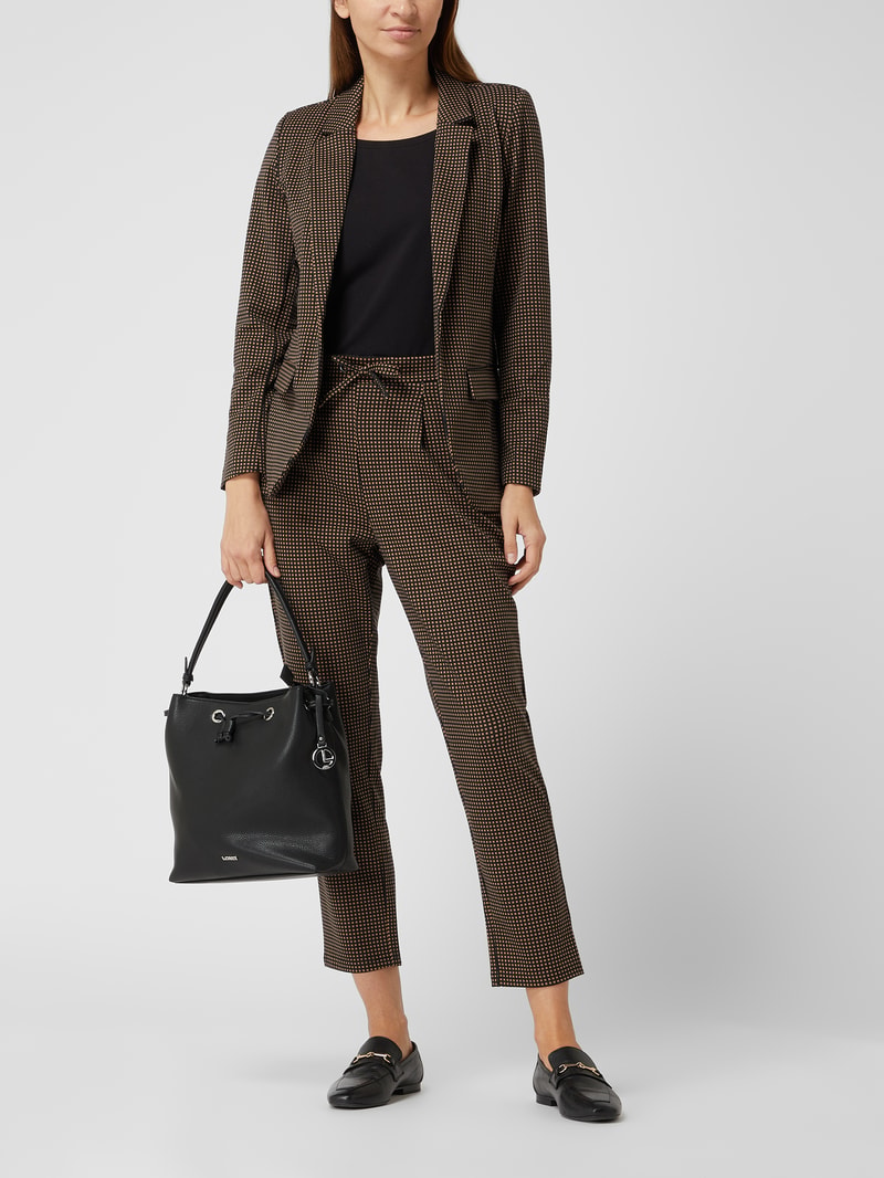 Hobo Bag in Leder-Optik in schwarz