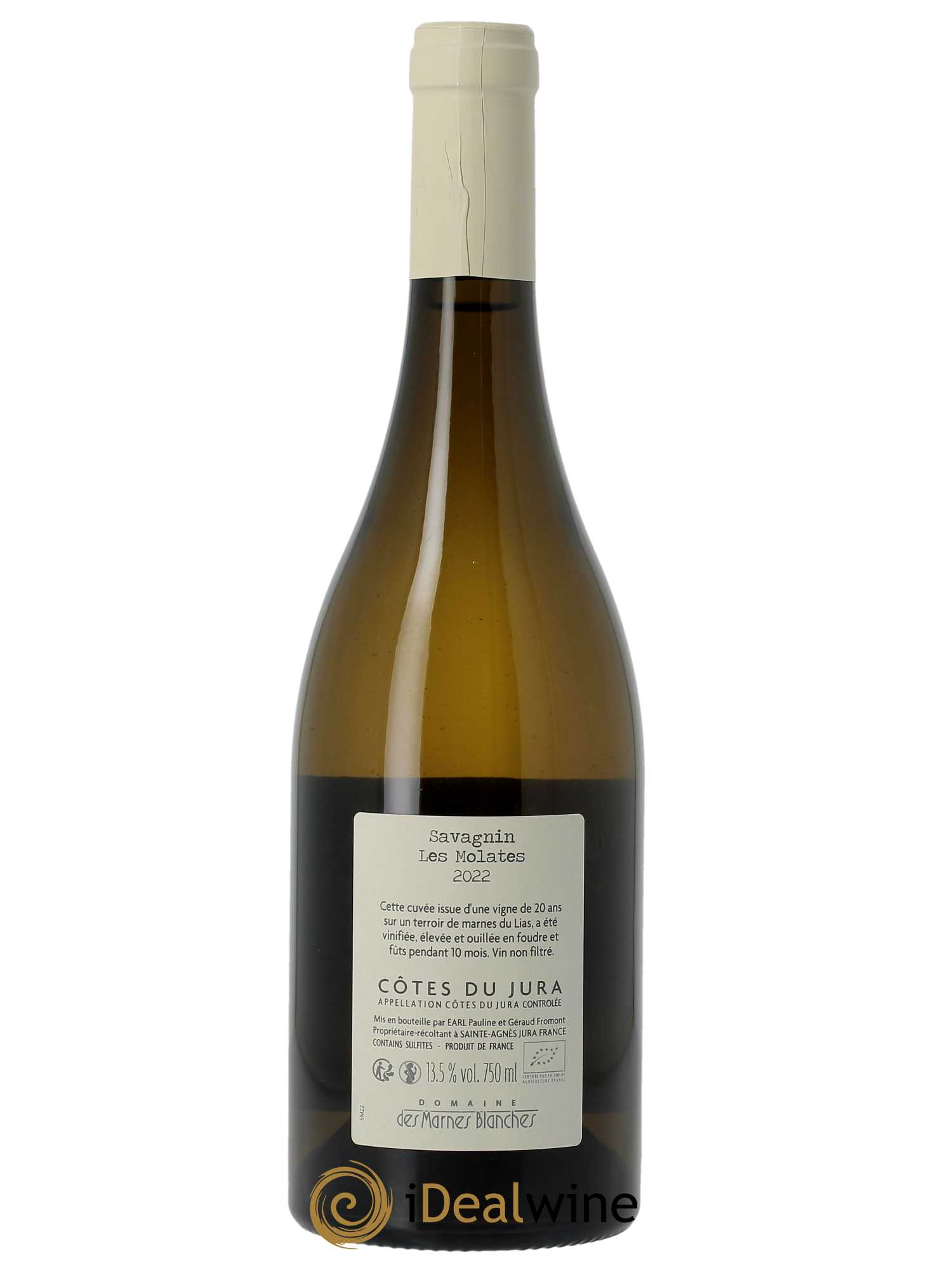 Côtes du Jura Les Molates Savagnin Marnes Blanches (Domaine des)  2022 - Lot de 1 Bouteille