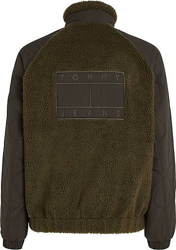 TOMMY-JEANS Herren Jacke SHERPA mit Struktur-Mix Relaxed Fit