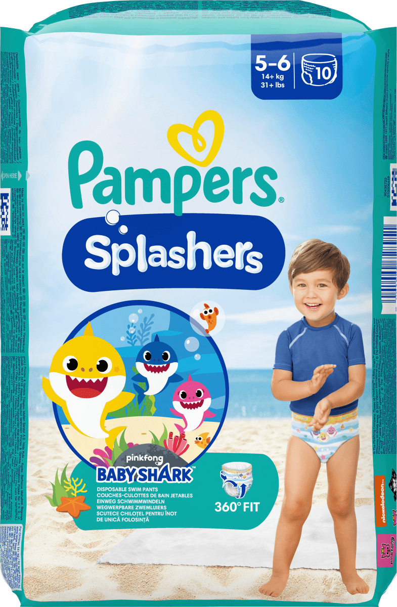 Schwimmwindeln Splashers Gr.5-6 (14+ kg), 10 St