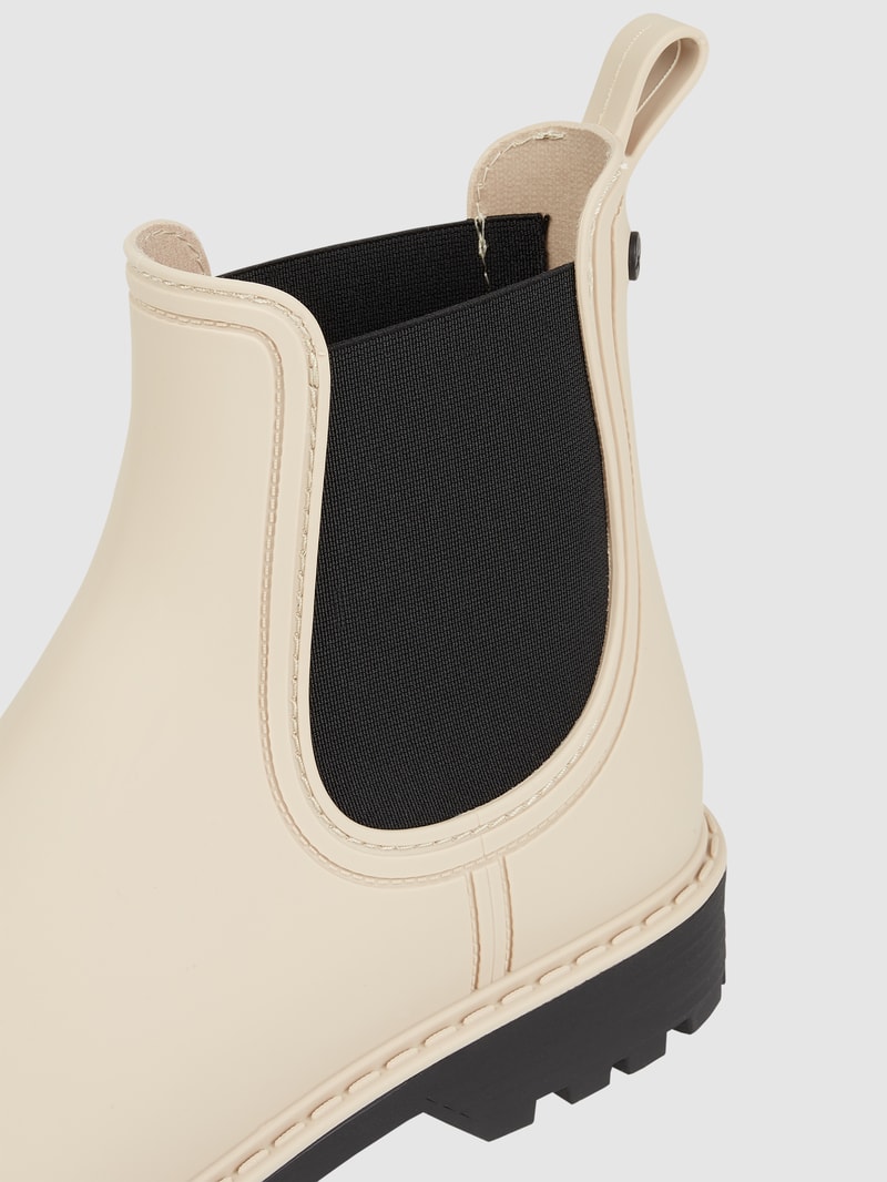 Chelsea Boots aus Gummi in offwhite