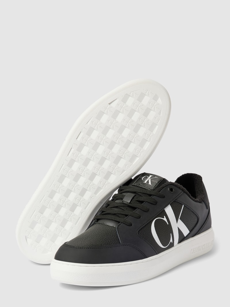 Sneaker mit Label-Details Modell 'CUPSOLE' in schwarz