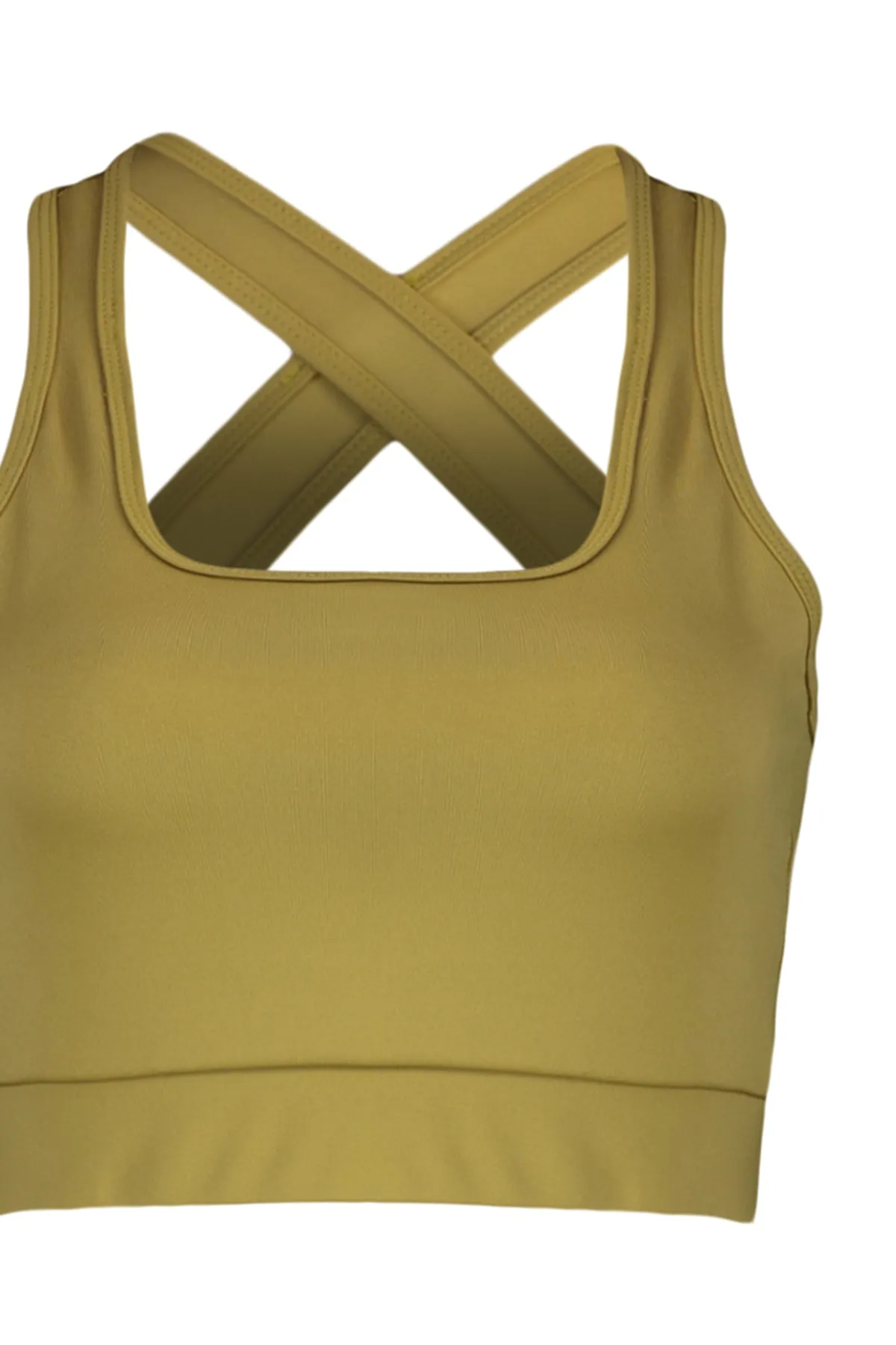 Trendyol Collection  Ölgrüner, unterstützter/formender Rückendetail, gestrickter Sport-BH mit quadratischem Kragen TWOSS22SS0040