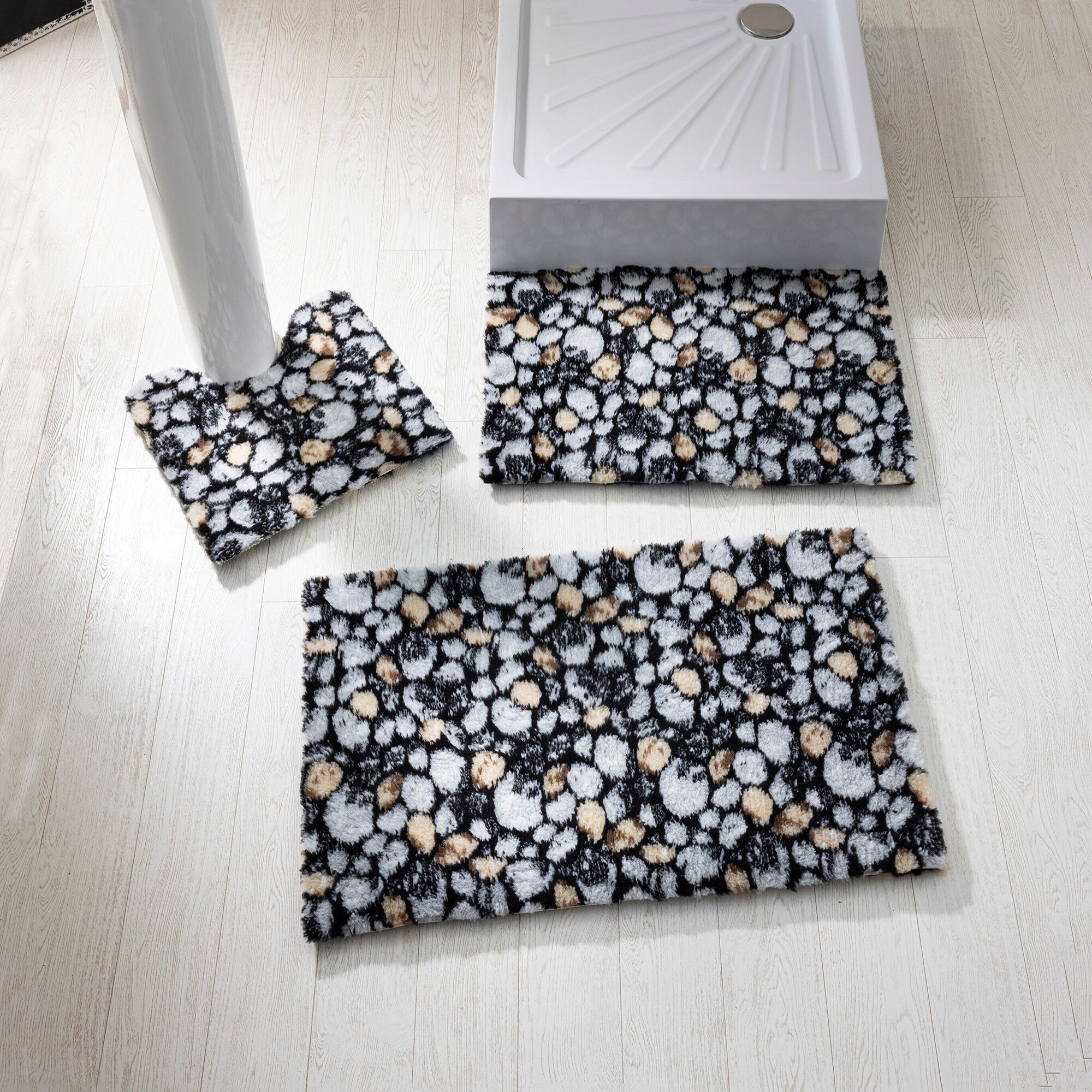 Tapis de bain cailloux