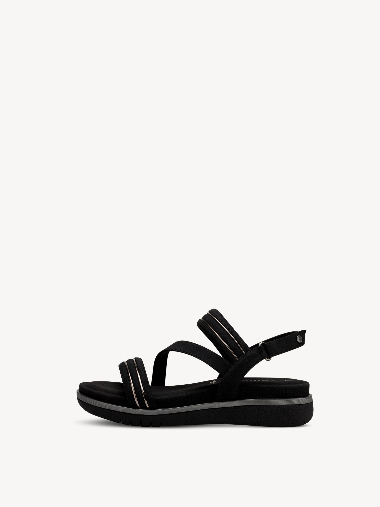 Sandale à talon - noir
