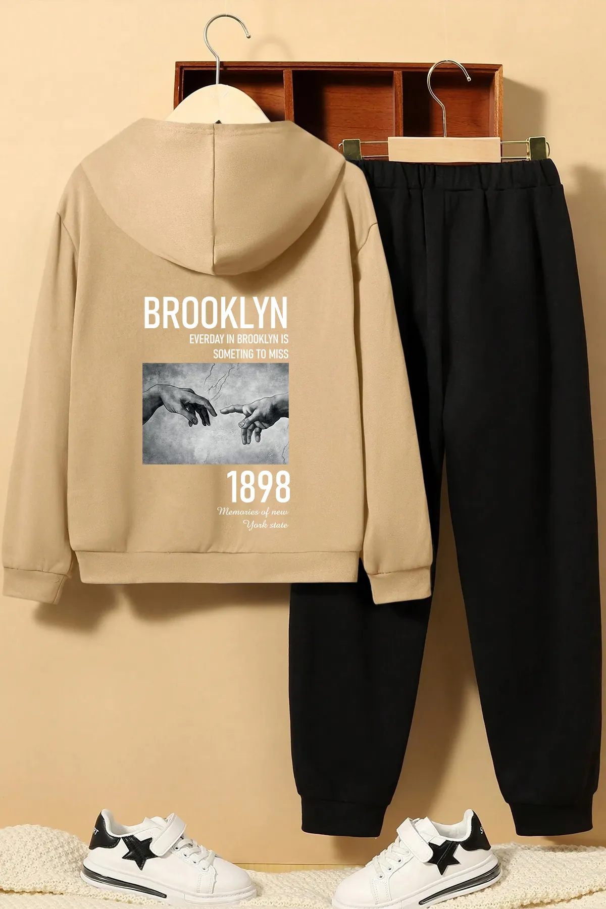 uyguntarz  Bedruckter 1898 Brooklyn-Trainingsanzug für Kinder