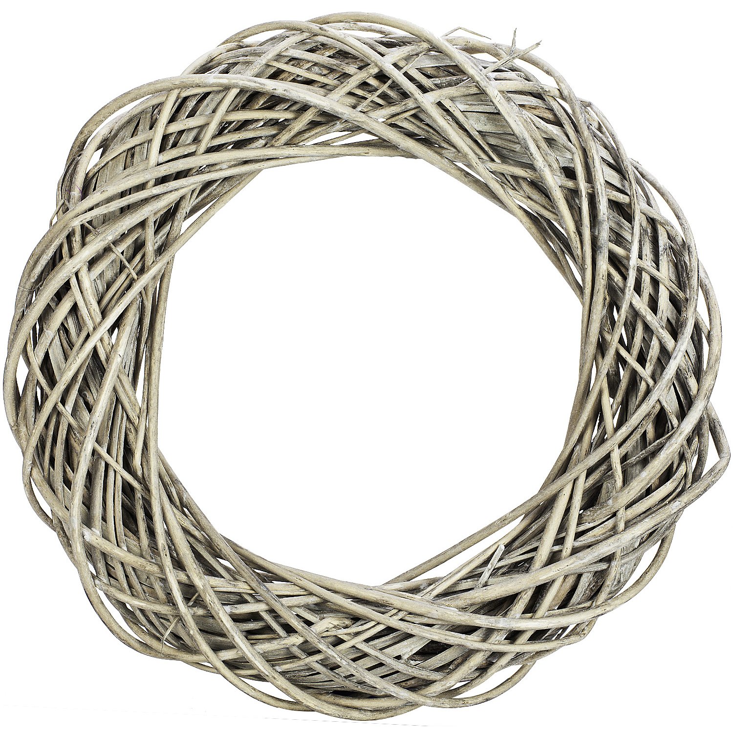 Weidenkranz, grau, 40 cm Ø
