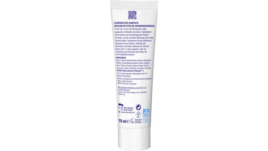 Sensodyne MultiCare Kariesschutz Zahncreme 75 ml