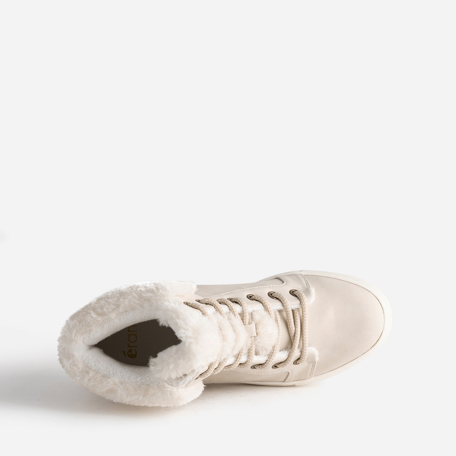 Boots beige clair fourrée