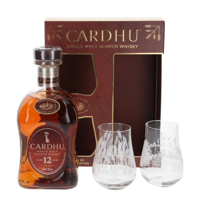 Cardhu with 2 glasses 0,7 l·40 % vol