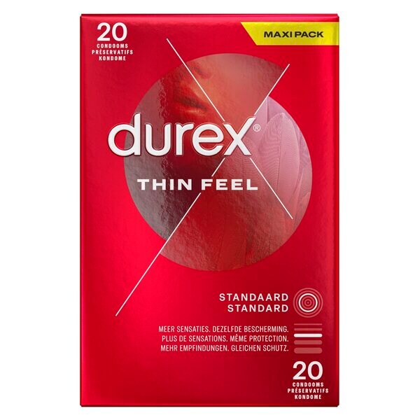 Durex Thin Feel óvszer Orvostechnikai eszköz - 20 darab